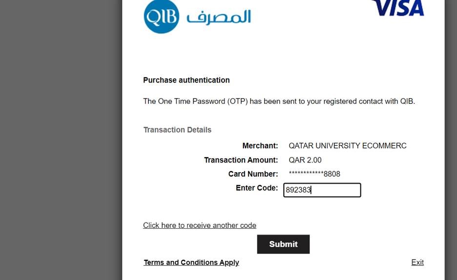 Payment Guideline | Qatar University - Image5